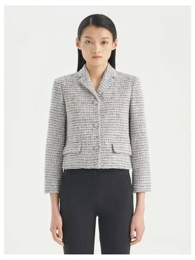 Women s Preton Tweed Crop Spring Fall Jacket Coral Multi Domestic Product GM0023120409265 - THEORY - BALAAN 1