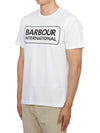 International Essential Large Logo Short Sleeve T-Shirt White - BARBOUR - BALAAN 3