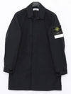 Micro Twill Compass Badge Trench Coat Navy - STONE ISLAND - BALAAN 4