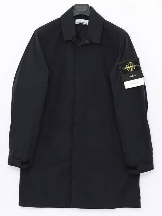 Micro Twill Compass Badge Trench Coat Navy - STONE ISLAND - BALAAN 2