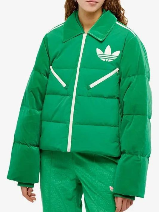 Adidas Adicolor 70s Velvet Puffer Jacket IB2027 - ADIDAS - BALAAN 1