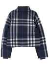 Night Check Crop Padding Dark Charcoal Blue - BURBERRY - BALAAN 3