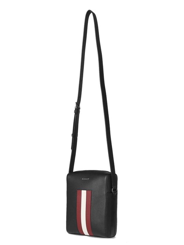 Edoh Leather Cross Bag Black - BALLY - BALAAN.