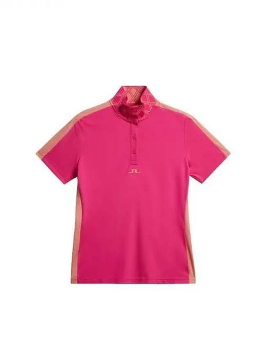 Golf Women s Pip Polo Shirt T Fuchsia Purple GWJ09010Q116 Domestic Product - J.LINDEBERG - BALAAN 1