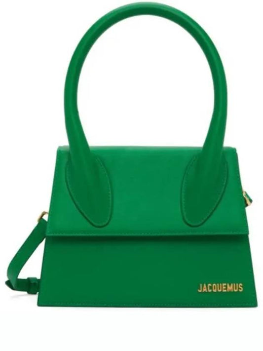 Le Grand Chiquito Leather Large Tote Bag Green - JACQUEMUS - BALAAN 2