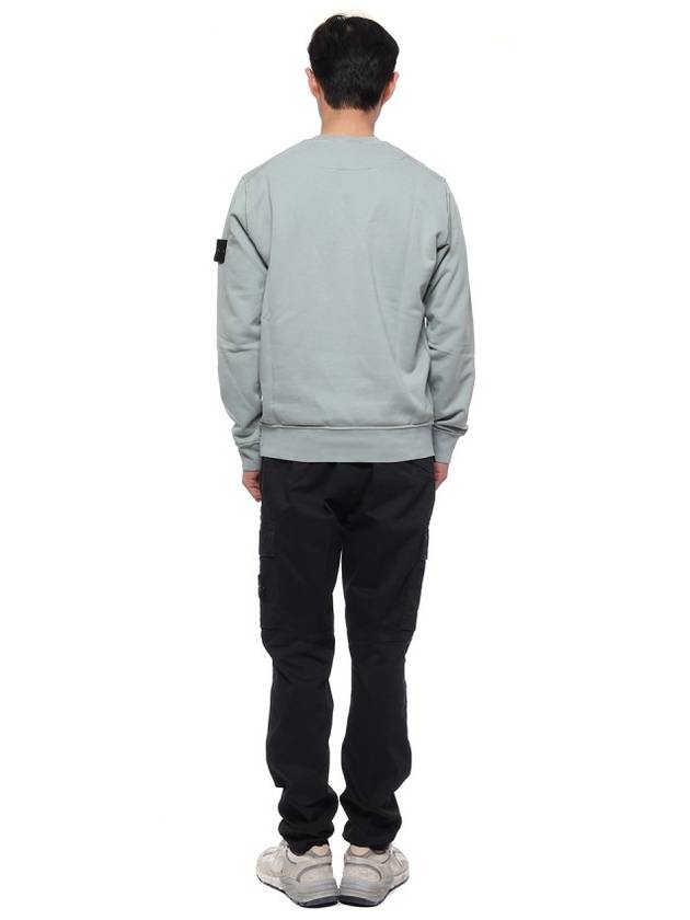 Wappen Patch Crew Neck Sweatshirt Dusty Mint - STONE ISLAND - BALAAN 6