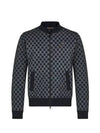 Damier Jacquard Zip-Through Bomber Jacket Grey - LOUIS VUITTON - BALAAN 1