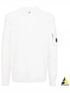 Lambswool GRS Crew Neck Knit Top White - CP COMPANY - BALAAN 2