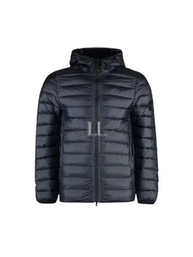 Loom Woven Chambers R Nylon Down TC Light Hoodie Down Jacket Midnight Blue - STONE ISLAND - BALAAN 2