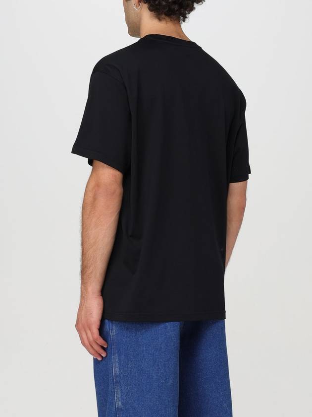 Logo Print Cotton Short Sleeve T-Shirt Black - BURBERRY - BALAAN 4