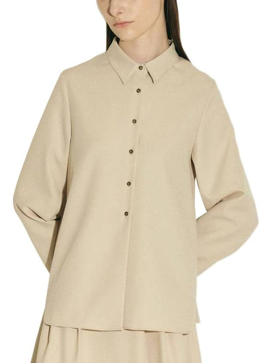 Inside Button Long Sleeve Shirt Khaki - JUN BY JUN K - BALAAN 1