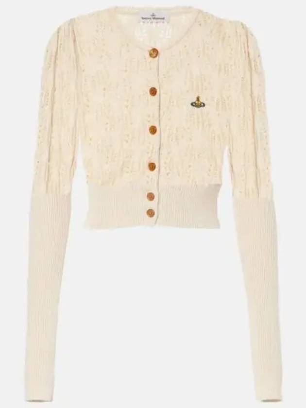 Samantha Cropped Cardigan Ivory - VIVIENNE WESTWOOD - BALAAN 2