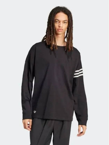 New classic long sleeve tee BLACK - ADIDAS - BALAAN 1