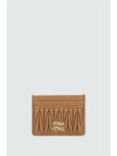 Materasse Nappa Leather Card Wallet Caramel - MIU MIU - BALAAN 2