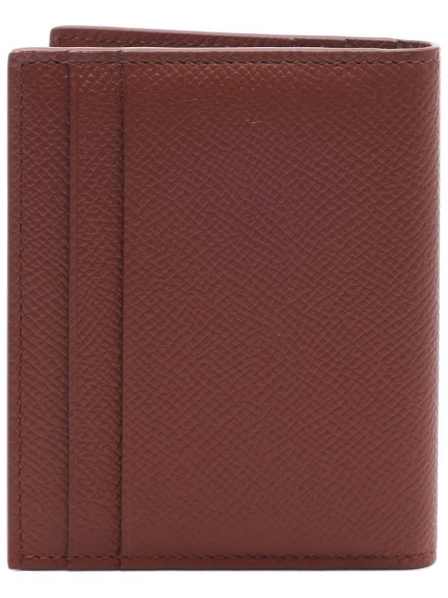 Gancini Credit Card Wallet Brown - SALVATORE FERRAGAMO - BALAAN 5