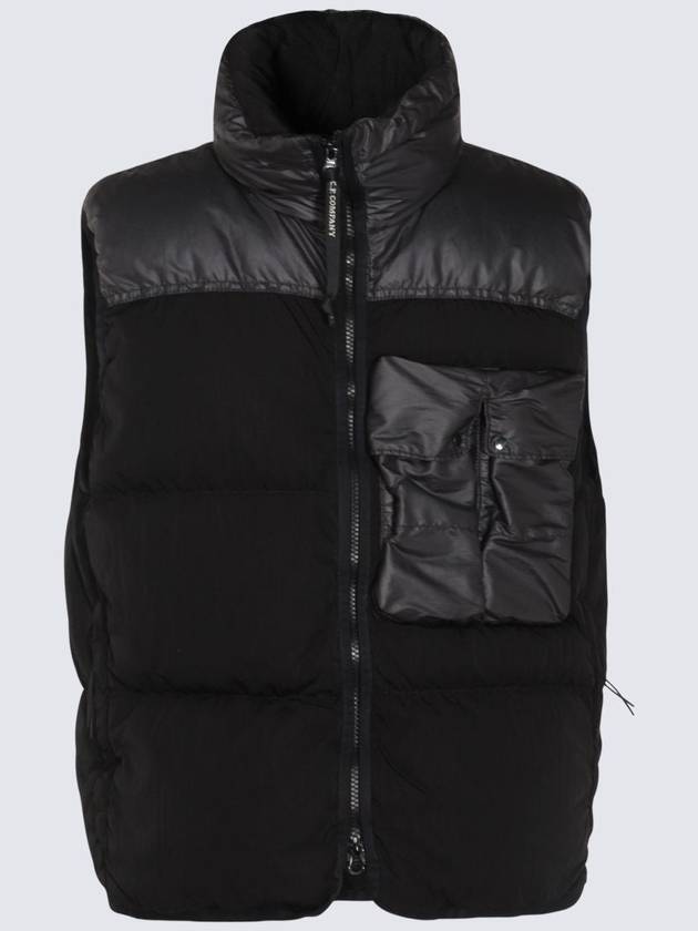 Eco Chrome-R Mixed Down Vest Black - CP COMPANY - BALAAN 2