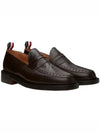 RWB Tab Leather Moccasin Loafers Brown - THOM BROWNE - BALAAN 2