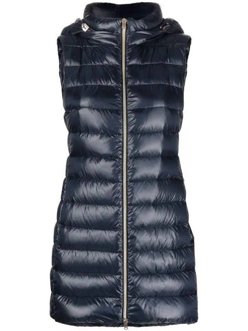 Erno Serena Hooded Padded Vest Navy - HERNO - BALAAN 1