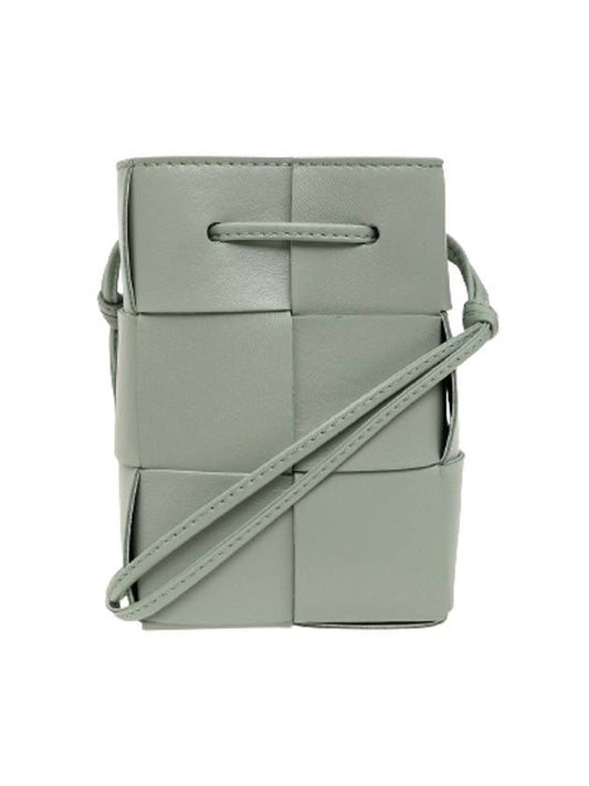 Intrecciato Cassette Small Bucket Bag New Sage - BOTTEGA VENETA - BALAAN 1