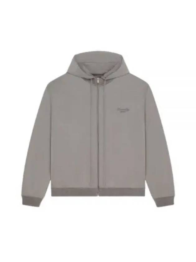 Signature Embroidered Zip-Up Hoodie Graphite - GIVENCHY - BALAAN 2