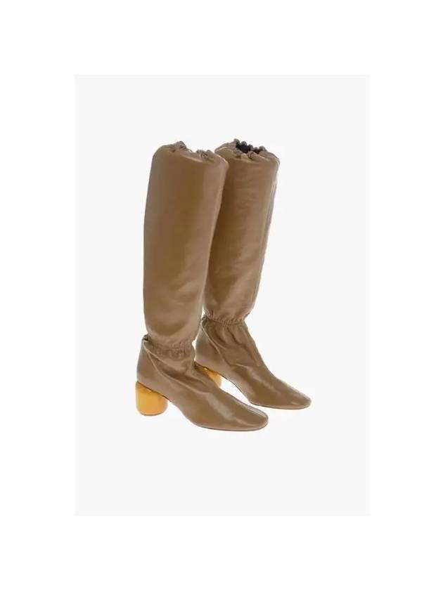 Leather Long Boots Brown - JIL SANDER - BALAAN 2