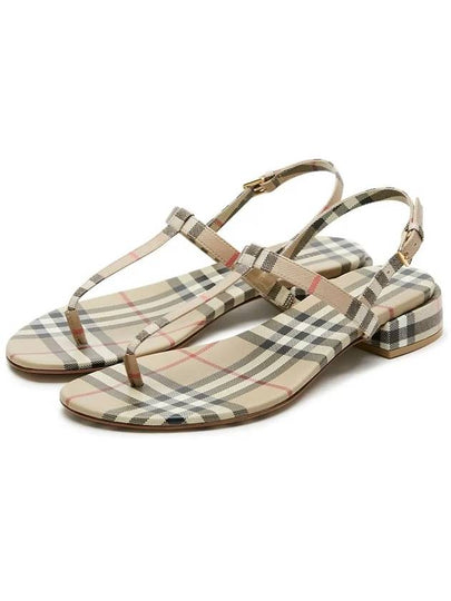 Vintage Check Lambskin Sandals Archive Beige - BURBERRY - BALAAN 2