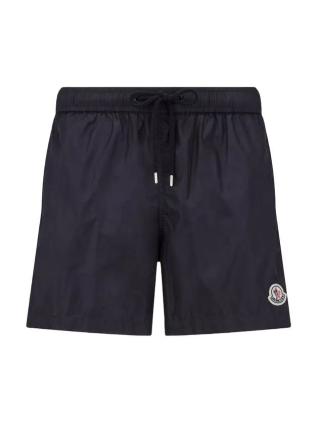 Moncler Logo Swim Shorts Night Blue - MONCLER - BALAAN 1