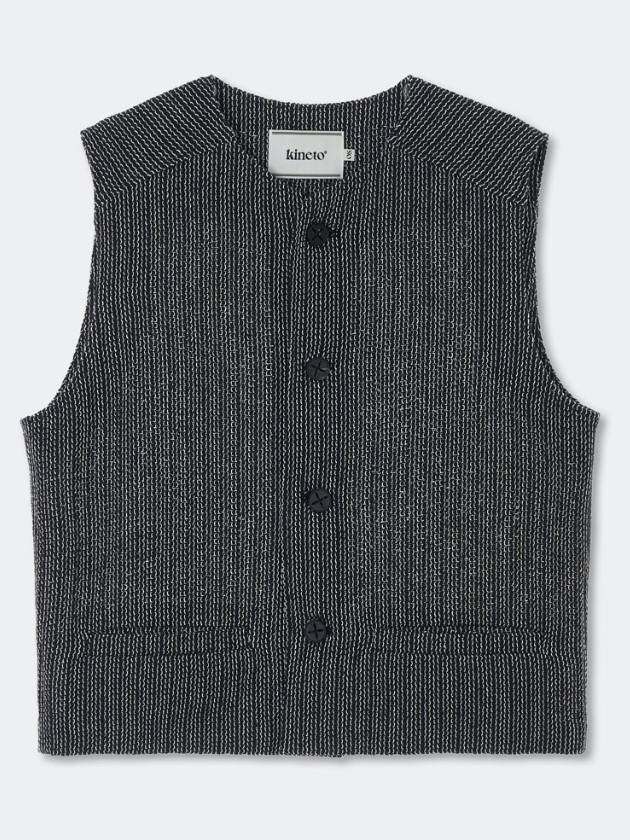 Classic Round Neck Vest_Black_W - KINETO - BALAAN 3