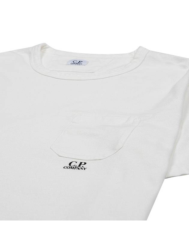 CP Company 241 Jersey Garment Dyed Pocket TShirt 16CMTS086A 005431G 103 T Shirt - CP COMPANY - BALAAN 4