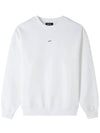 Boxy Micro Logo Sweatshirt White - A.P.C. - BALAAN 2