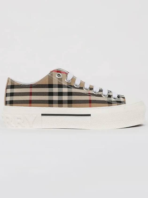 Vintage Check Cotton Sneakers Archive Beige - BURBERRY - BALAAN 4