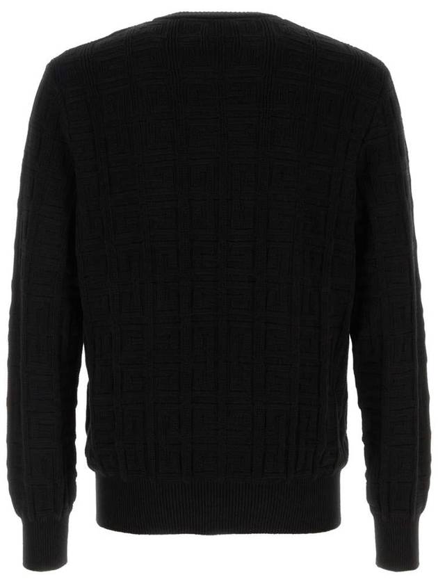 4G Pattern Cotton Knit Top Black - GIVENCHY - BALAAN 3