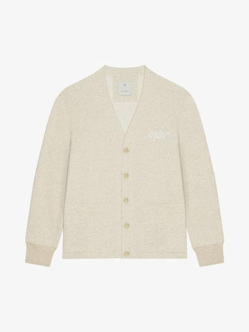 Felpa Cardigan Natural - GIVENCHY - BALAAN 1