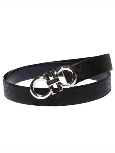 Ferragamo Double Gancini Reversible Belt - SALVATORE FERRAGAMO - BALAAN 1