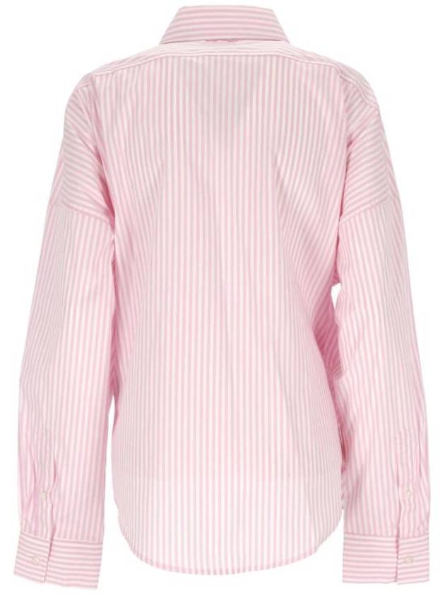 D Sizen N2 Asymmetric Design Striped Long Sleeve Shirt Pink - DIESEL - BALAAN 4