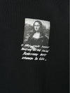 Mona Lisa Printing Logo Sweatshirt Black - OFF WHITE - BALAAN 7