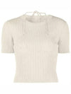 La Mayu Maille Bikini Knit Top Ivory - JACQUEMUS - BALAAN 2