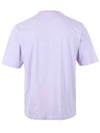 Logo Cotton Short Sleeve T-Shirt Purple - MOOSE KNUCKLES - BALAAN 3