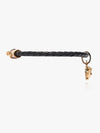 Medusa Charm Leather Knot Bracelet Black - VERSACE - BALAAN 3