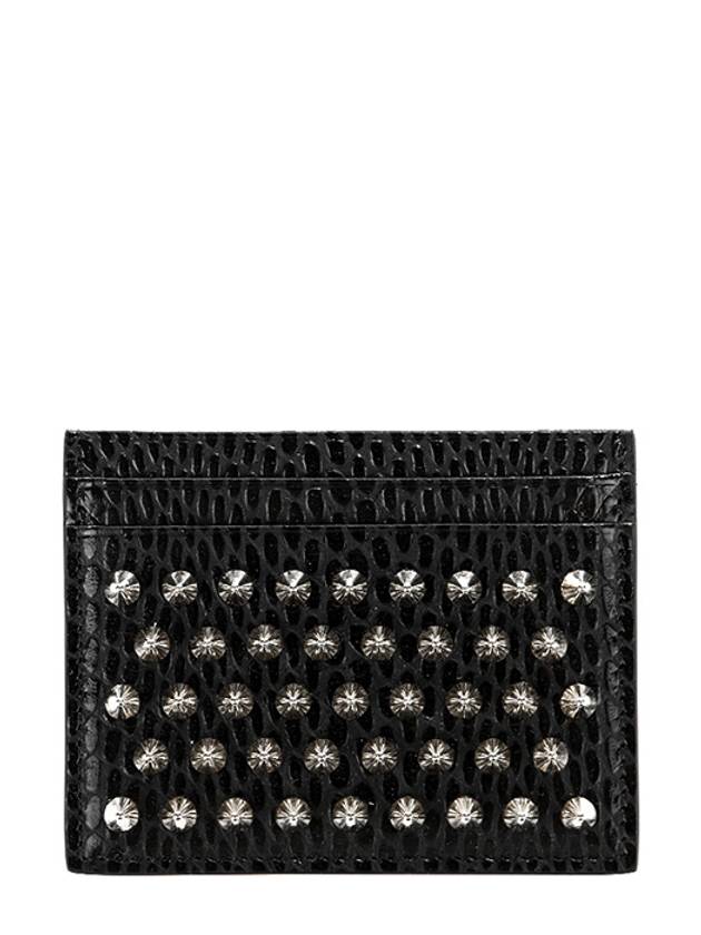 Chios Spike Card Wallet Black - CHRISTIAN LOUBOUTIN - BALAAN 2