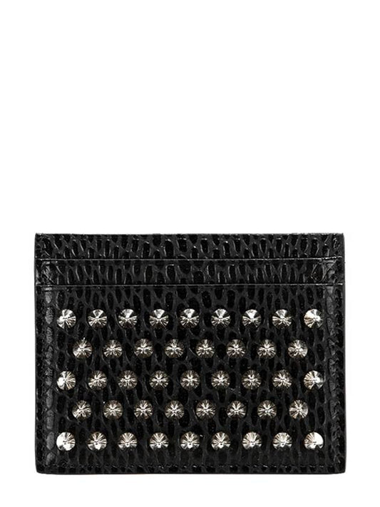 Chios Spike Card Wallet Black - CHRISTIAN LOUBOUTIN - BALAAN 2