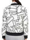 Women's Dialogue Stretch Bomber Jacket White - HORN GARMENT - BALAAN 6