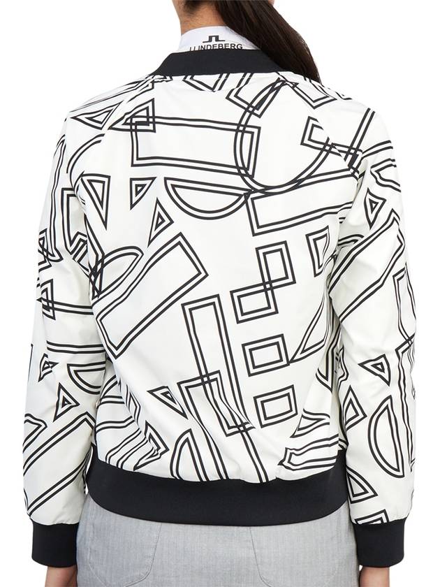 Women's Dialogue Stretch Bomber Jacket White - HORN GARMENT - BALAAN 6