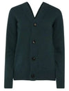 Double Button Cashmere Cardigan Green - BOTTEGA VENETA - BALAAN 2