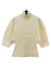 Wool Knit Top Off-White - ACNE STUDIOS - BALAAN 1