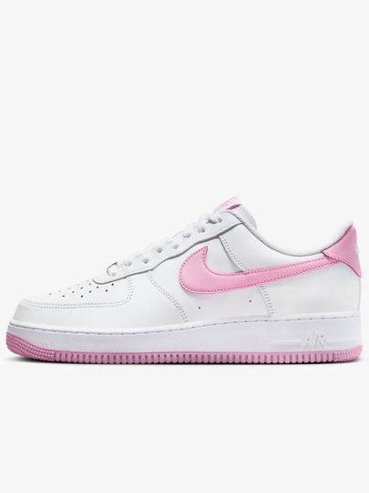 Air Force 1 '07 Men's Sneakers FJ4146 101 White Pink RISE White 551553 - NIKE - BALAAN 2