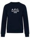 Women's Tina Logo Sweat Sweatshirt Navy - A.P.C. - BALAAN 2