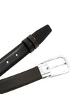 Horseshoe Buckle Reversible Leather Belt Black Brown - MONTBLANC - BALAAN 8