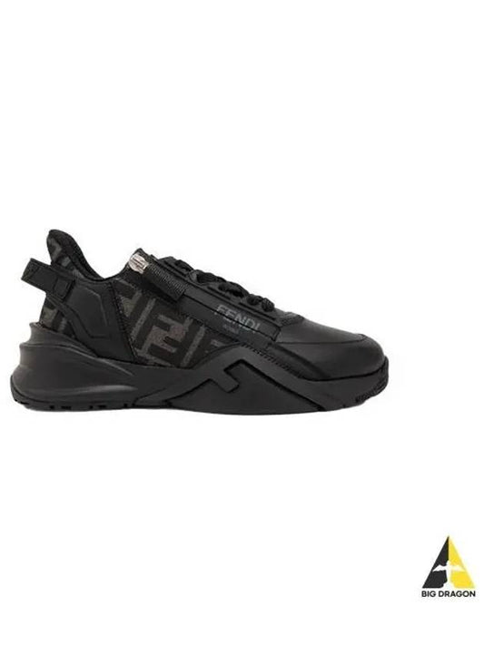 Women s Flow Sneakers Black White 8E8035 AJZH - FENDI - BALAAN 1