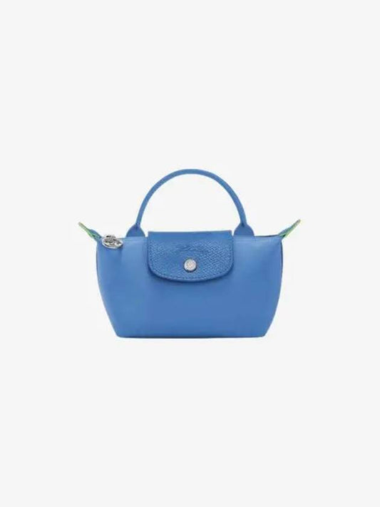 Le Pliage Green Handle Pouch Cornflower 34175919P82 - LONGCHAMP - BALAAN 1